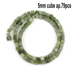 Natural Stones Green Canada Jade Beads Round Faceted Geometric Shape Loose Jewelry Beads for Making Bracelets DIY Accessories