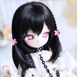 BJD Doll Wigs Long Hair For 1/3 1/4 1/6 MSD MDD YOSD With Bangs Black Brown Pink Hair Accessories