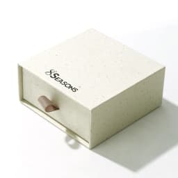 2pcs 8Seasons Paper Pull-Out Drawer Jewelry Gift Box Square Creamy-White For Ring Necklace Bracelets Earrings Gift Packing Box
