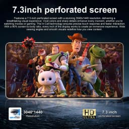 K-Touch Smartphone For S26 Ultra 5G Cell Phone 7.3 Inch 7800mAh Battery Mobile Phones Full Display Android 48MP Camera 22GB RAM 2TB ROM Face ID 5G Dual SIM Unlocked Android 15 Cell Phone with FM Radio GPS