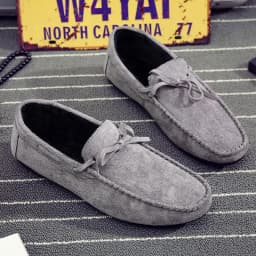 Summer Red Suede Loafers Men Shoes Slip On Soft Moccasins Breathable Flats Men's Driving Shoes Men Leather Casual Shoes Handmade