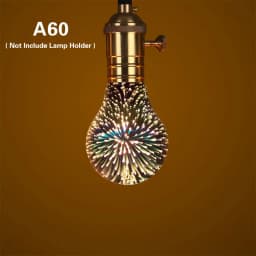 3D LED Light Bulb E27 4W Vintage Star Design 85V-265V Christmas Party Night Decor Ambient Lamp Ampoule for Lighting