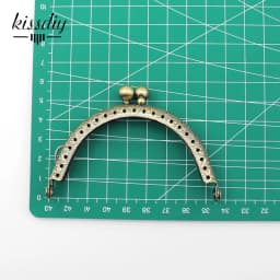 10 pcs 8.5CM Double Bead Metal Frame Coin Purse Kiss Clasp For Wallet Handle Clutch DIY Bag accessory 5 colors
