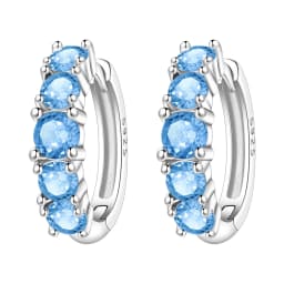 Orstarry S925 Sterling Silver Colorful Wavy Earrings Versatile Hoop Earrings For Women Jewelry Original Party Gifts