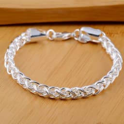 Charm 925 Sterling Silver Bracelets for Women Simple Fine Chain Fashion Wedding Party Christmas Gifts Jewelry