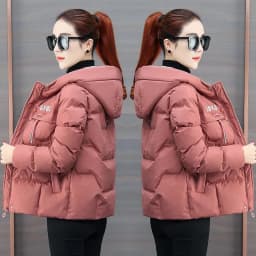 2025 Winter Warm Thicken Down Cotton Jacket Korean Loose Women'S Hooded Cotton Coat Women Parkas Bread Coat New Women Jacket