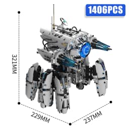 Technical Programming Hexapod Robot Science Fiction War Machine Building Blocks City Remote Control Robots MOC Bricks Toys Gift