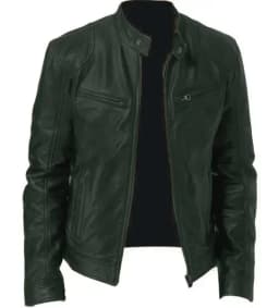 2025 Leather Motorcycle Riding Jacket Men's Slim Fit PU Jacket Outdoor Sports Autumn and Winter Windproof Men's Jacket 5XL