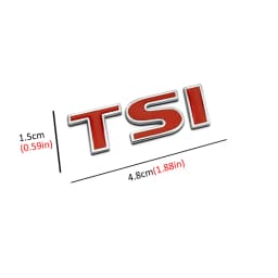 3D Metal TSI Car Side Fender Rear Trunk Emblem Badge Sticker Decals for Volkswagen Sagitar Golf Magotan Polaris Boracay Passat