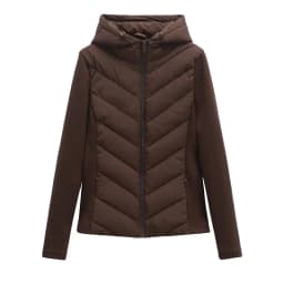 ETJ 2026 New Women's Elegant Fashion Patchwork Long Sleeve Standing Collar Hooded Cotton Jacket Sport Coat 8073227