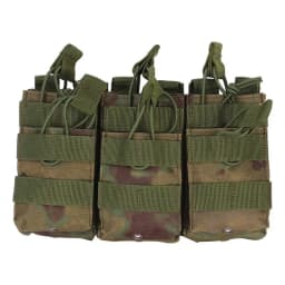 Outdoor Molle Pouch Triple Magazine Pouch Double-Layer Mag Pouches Universal Cartridge Holder for M4 M14 M16 AK AR