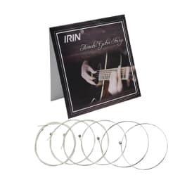 6Pcs/Set Acoustic Guitar Strings A104 Stainless Steel Mercerized Strings Silver Plated Copper Alloy Wound Guitar Accessories