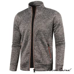 Spring Men's Turn-down Collar Sweatshirt Zipper Stand Collar Pullovers Man Sweatshirts Man Zippers Sweater Coats