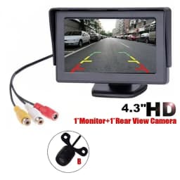 Car Reverse Monitor with  Rear View Camera Backup Camera Kit Back Up Car Monitor Display Parking System Rearview Reverse Monitor