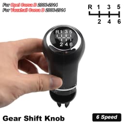 5/6 Speed Car Gear Shift Knob Shifter Gaitor Boot Cover Black Fit For Opel Corsa D  2006 2007 2008 2009 2010 2011 2012 2013 2014