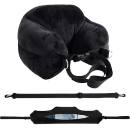 Comfortable Travel Pillow Adjustable U-Shaped Neck Pillow Washable Multi-Functional Fillable Portable Pillow Case for Airplane