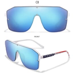 New Brand Fashion Square Big Frame Sunglasses Men Women Cycling Goggles Outdoor Sports Driving Travel Windproof Eyewear Festival