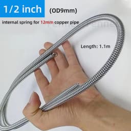 Internal Copper Pipe Bending Spring for Air Condition Steel Manual Pipeline Spring Tube Bending Tool 2/3/4/5/6 Points 6-19mm