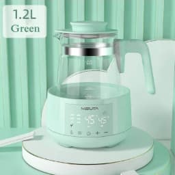 1200ml Smart Constant Temperature Milk Regulator Glass Kettle Baby Milk Powder Electric Kettle Multifunctional Milk Warmer 220V