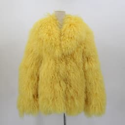 PINK JAVA QC23056 new arrival real mongolia sheep fur jackets women winter fur coat wholesale hot sale