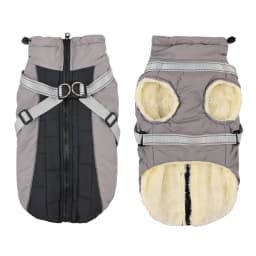 Winter Dog Jacket with Harness Waterproof Outdoor Pet Coat for Small Large Dogs Reflective Thicken Warm Dog Clothes Vest Jacket