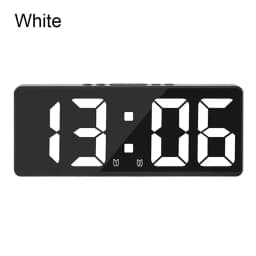Voice Control Digital Alarm Clock Teperature Snooze Night Mode Desktop Table Clock 12/24H Anti-disturb Funtion LED Clocks Watch