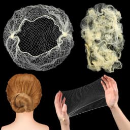 10/20/30 Pcs Durable Nylon Hair Net for Bun Hair Style Tool Black Brown Hair Net for Wigs Mesh Hair Styling Hairnets