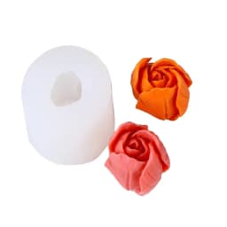 3D Three-dimensional Tulip Bud Mold Candle Mold DIY Dessert Fondant Flowers Chocolate Baking Mold