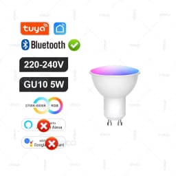 Tuya E27 GU10 E14 Smart Bulb Bluetooth WiFi Zigbee Dimmable Smart LED Lamp RGBCW LED Light Bulb Work With Alexa Google Assistant