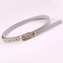 1x108cm PU Leather Women Thin Belt Simple Solid Color Versatile Pin Buckle Thin Belt Dress Decoration Women Designer Belts