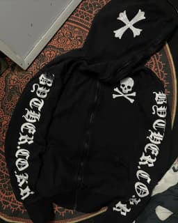 New Retro Oversized Printed Fur Collar Jacket Gothic Streetwear Skull Hoodie Y2K Women Hip Hop Harajuku Winter Hooded Sweatshirt