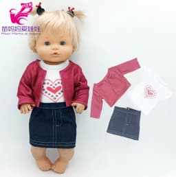 16" Nenuco Doll Hooded Fur Bathrobe Ropa Y Su Hermanita 40 Cm Reborn Baby Doll Toy Clothes