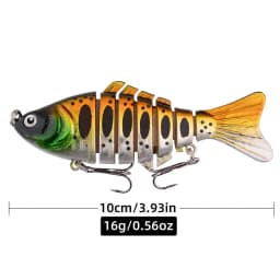 1 PCS Wobblers Fishing Lures Artificial Multi Jointed Sections Artificial Hard Bait Trolling Pike Carp Fishing Tools