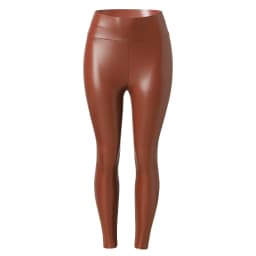 Solid Pu Leather Leggings Women's High Waist Faux Leather Stretch Skinny Long Leggings Plus Size Tights Bell Bottoms For Women