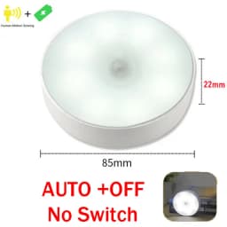 Night Light With Motion Sensor 1000mAh Battery Rechargeable Cabinet Lamp Magnetic For Bedroom Bedside Table Kitchen Light
