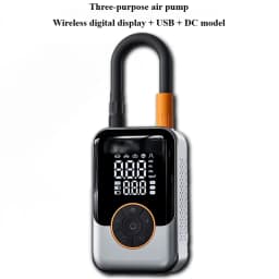 Cordless Car Tire Inflator Portable Air Compressor, 150 PSI Air Pump with Pressure Gauge, for Bicycle Bikes Motorcycles Balls