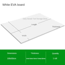 Thickness 3/5/10/15/20mm EVA Foam Sheets Sound-Absorbing Foam Cosplay EVA Rubber Pad Handmade Model Making Material 100x50cm