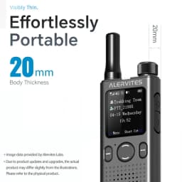 Baofeng ALERVITES AT1 POC Two Way Radio | Lifetime Free Global Service, Freely Create & Manage Teams, 4G/5G Cellular Network