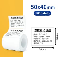 1Roll Label Sticker Self-Adhesive Thermal Paper,Suit for M110 M220 M200 E210 P50 DETONG P1 WP9520 Munbyn Nelko PM220 MiniPrinter