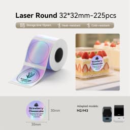 NIIMBOT M2 M3 Carbon Ribbon Laser Silver Matte Silver Thermal Transfer Sticker Outdoor Waterproof Network Organizer Tag