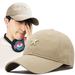 Big Head Men Women Mesh Baseball Caps Star Embroidery Trucker Hat Plus Size 57-60cm 61-65cm