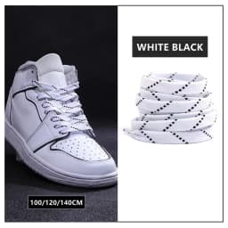 New Twill Two-Tone Shoelaces for Sneakers Flat Shoelace Pattern Premium Colorful Shoe Laces Athletic Unisex Shoestring 1pair