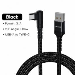 QOOVI PD240W Elbow Cable Ultra Fast Charging USB Type C Cable PD3.1 Quick Charge for Laptop Samsung Xiaomi iPhone 17 MacBook