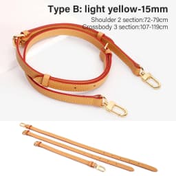 CRAZYSMITH Genuine Leather Bag Strap Replacement For LV Diane Bag Crossbody Handbag Adjustable Shoulder Belts DIY Accessories