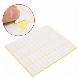 15Sheets Multifunction Labels Stickers Self Adhesive Sticky Package Label White Blank Tag Stickers Office School Supplies
