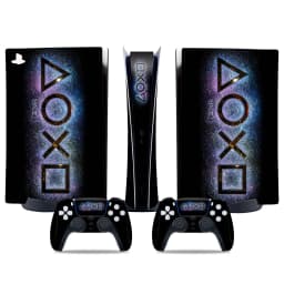 For PS5 Digital Protective Skin Sticker Vinyl Decal Full Set Cover Wrap for Game Console and 2 Controllers