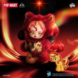 POP MART SKULLPANDA x My Little Pony Series Plush Doll Pendant Genuine Blind Box Mystery Box Guess Bag Toys Cute Anime Figure