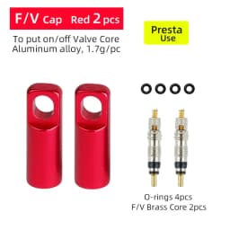 Deemount 2 in 1 Presta Caps F/V Valve Core Overhaul Install Tool CNC Anodized Alloy Light Weight Bicycle Valve Nipple 10/4/2PCS