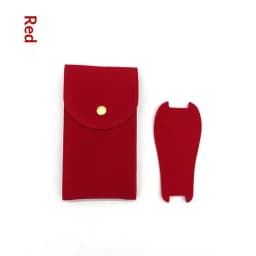 Compact Velvet Watch Storage Bag Soft Anti-scratch Lining Snap Closure for Daily Use Short Trip