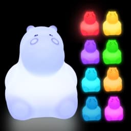Bear Cat Dog Koala Owl Rabbit LED Night Light Touch Sensor 9 Colors Bedroom Silicone Animal Lamp for Children Kids Baby Gift